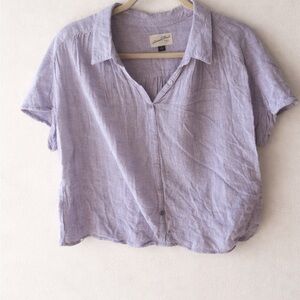 Universal Thread Lightweight Lavender Button-Up Women's Top XL
